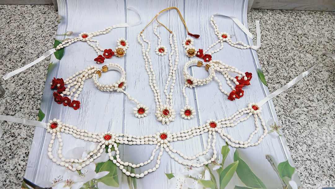 RED STONE BABY SHOWER FLOWER SET SKU 459