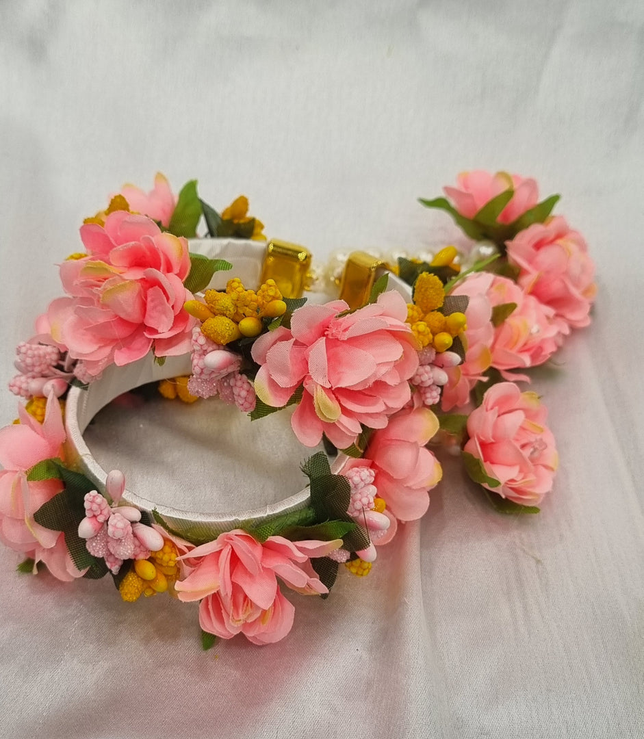 NEON PINK FLOWE BANGLE SKU104