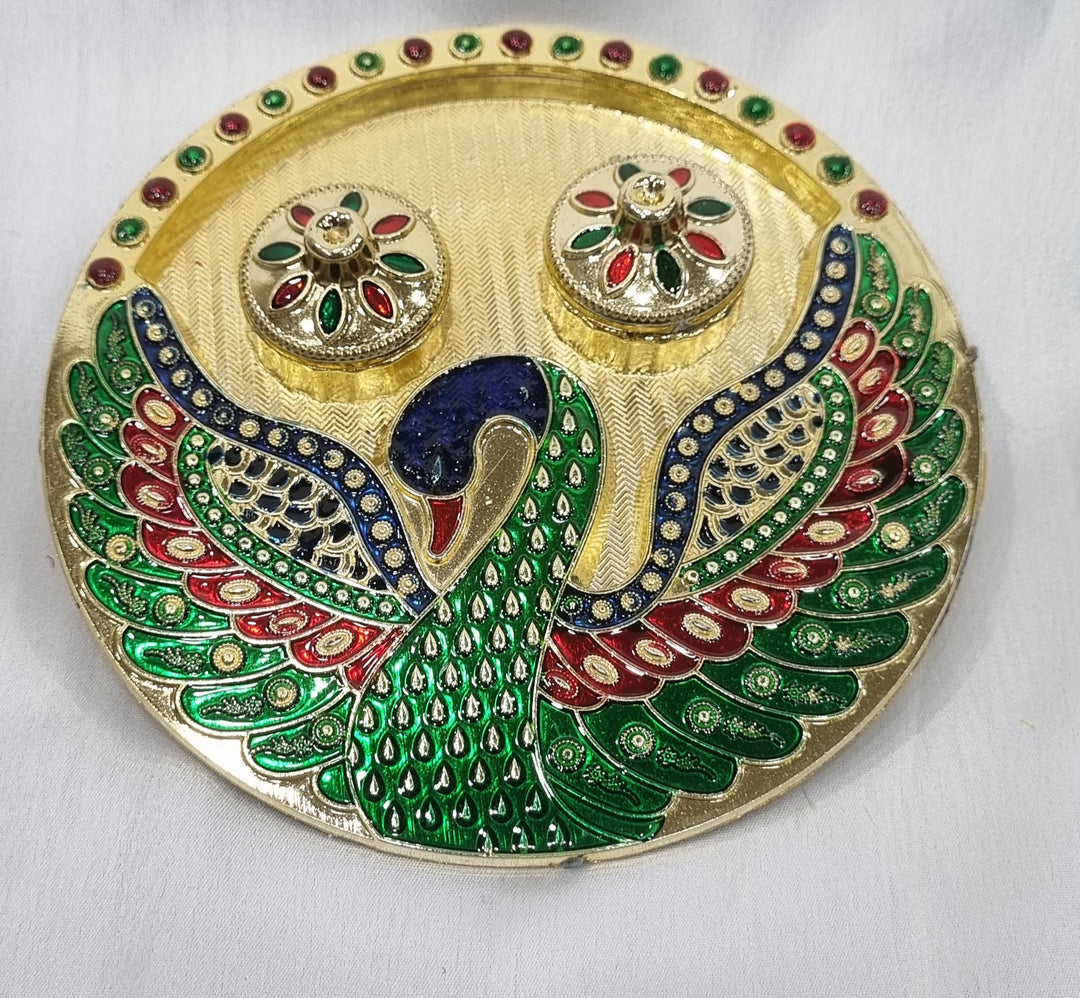 PEACOCK ROLI CHAWAL PLATER SKU107
