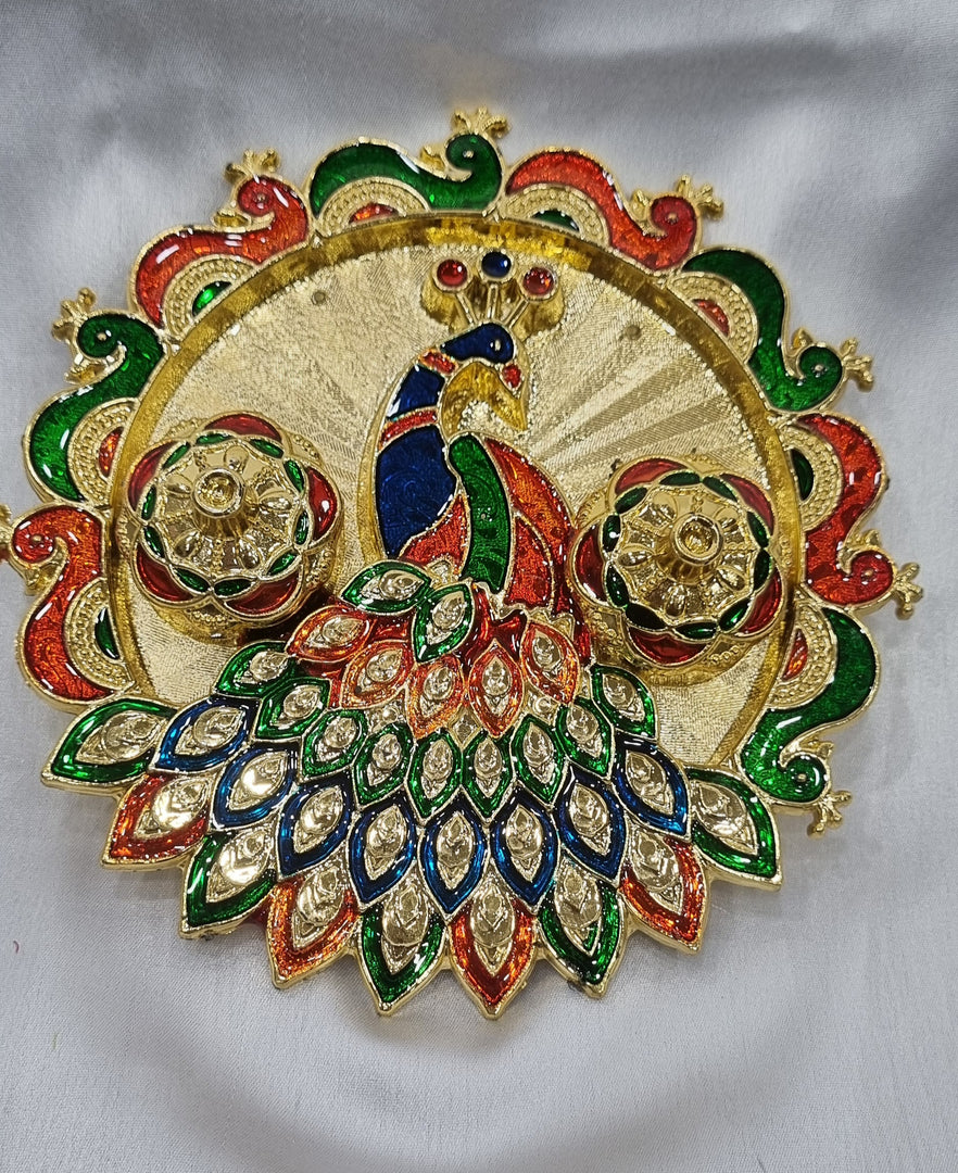 PEACOCK ROLI CHAWAL PLATER SKU107