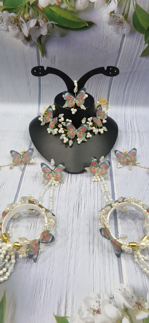 DIGITAL PRINT WHITE CRYSTAL HANDMADE Jewellery Sets for Womens SKU536