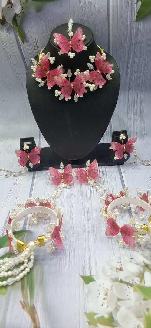 DARK RANI BUTTERFLY CRYSTAL HANDMADE Jewellery Sets for Womens SKU566