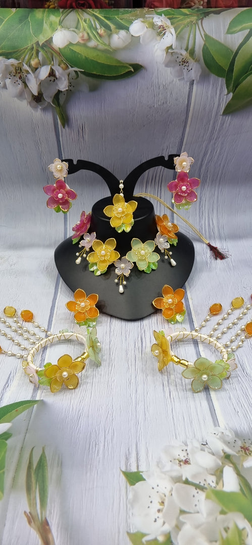 ACRYLIC MULTI COLOUR HANDMADE Jewellery Sets for Womens SKU574