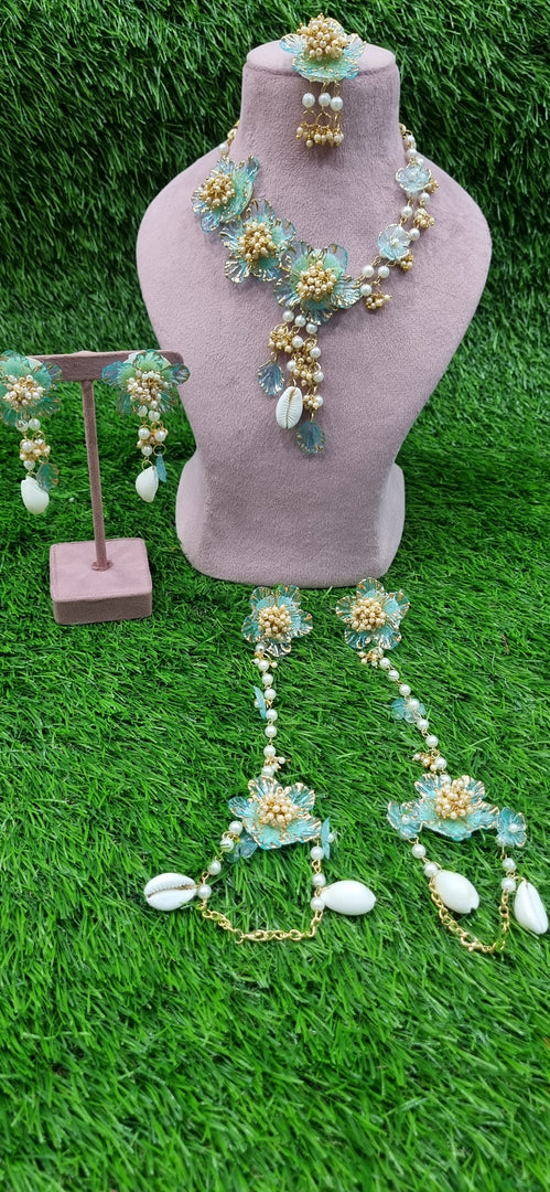SKU BLUE ACRYLIC HANDMADE Jewellery Sets for Womens SKU612