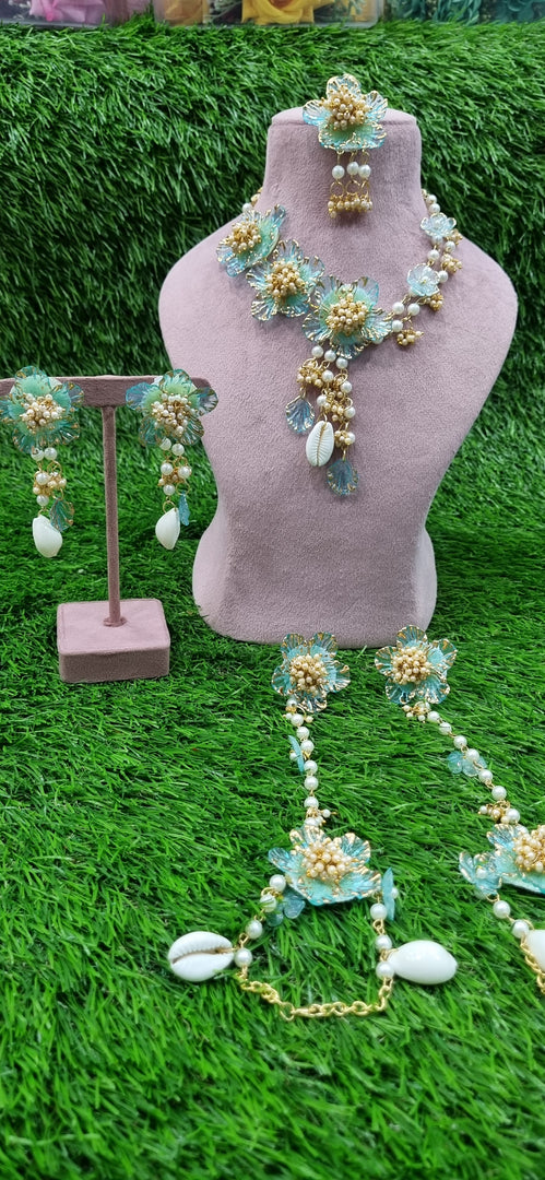 SKU BLUE ACRYLIC HANDMADE Jewellery Sets for Womens SKU612