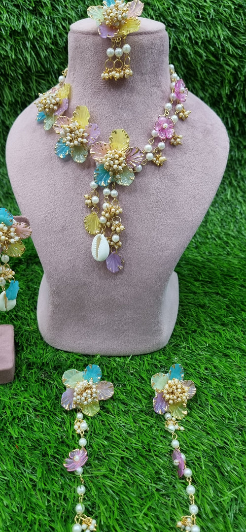 MULTICOLOUR ACRYLIC HANDMADE Jewellery Sets for Womens SKU614
