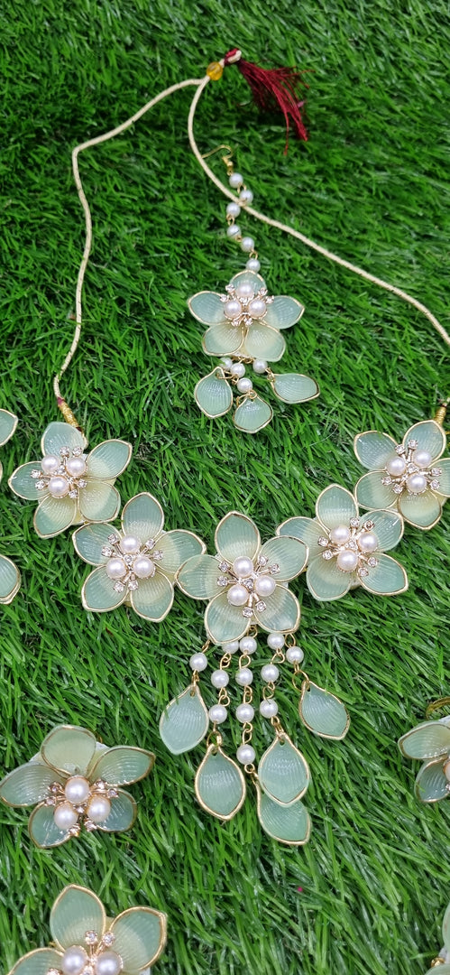 SKU BLUE ACRYLIC HANDMADE Jewellery Sets for Womens SKU608