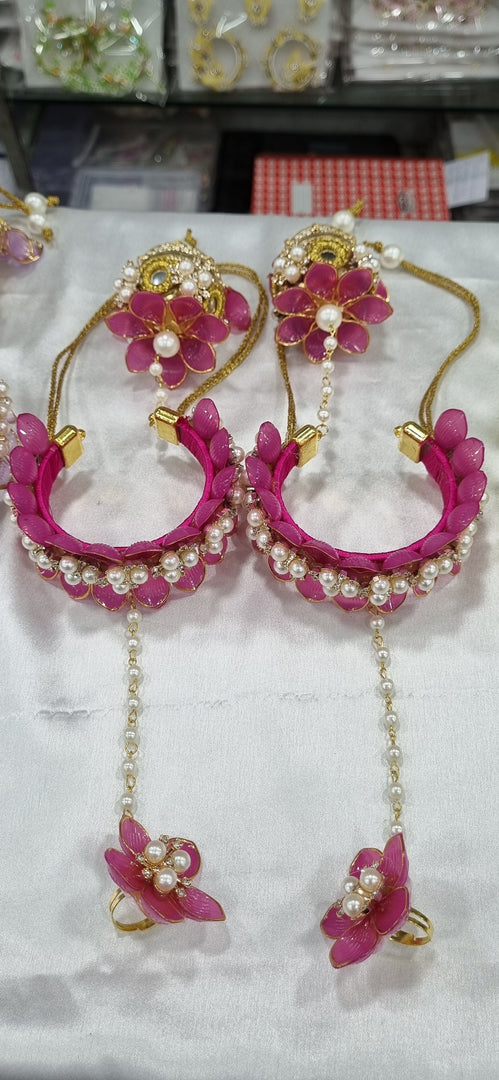 ACRYLIC RANI COLOUR HATHPHOOL for Womens SKU637