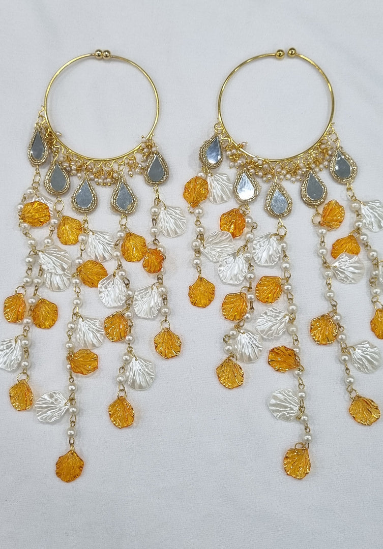 OPENABLE ORANGE & WHITE COLOUR KALEERA  for Womens SKU 656