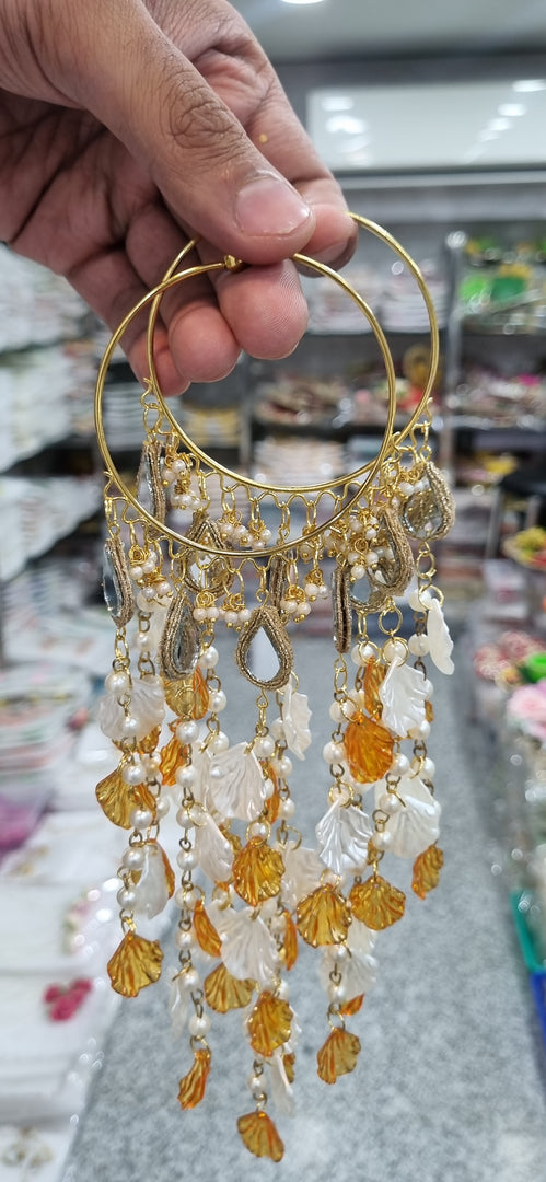 OPENABLE ORANGE & WHITE COLOUR KALEERA  for Womens SKU 656