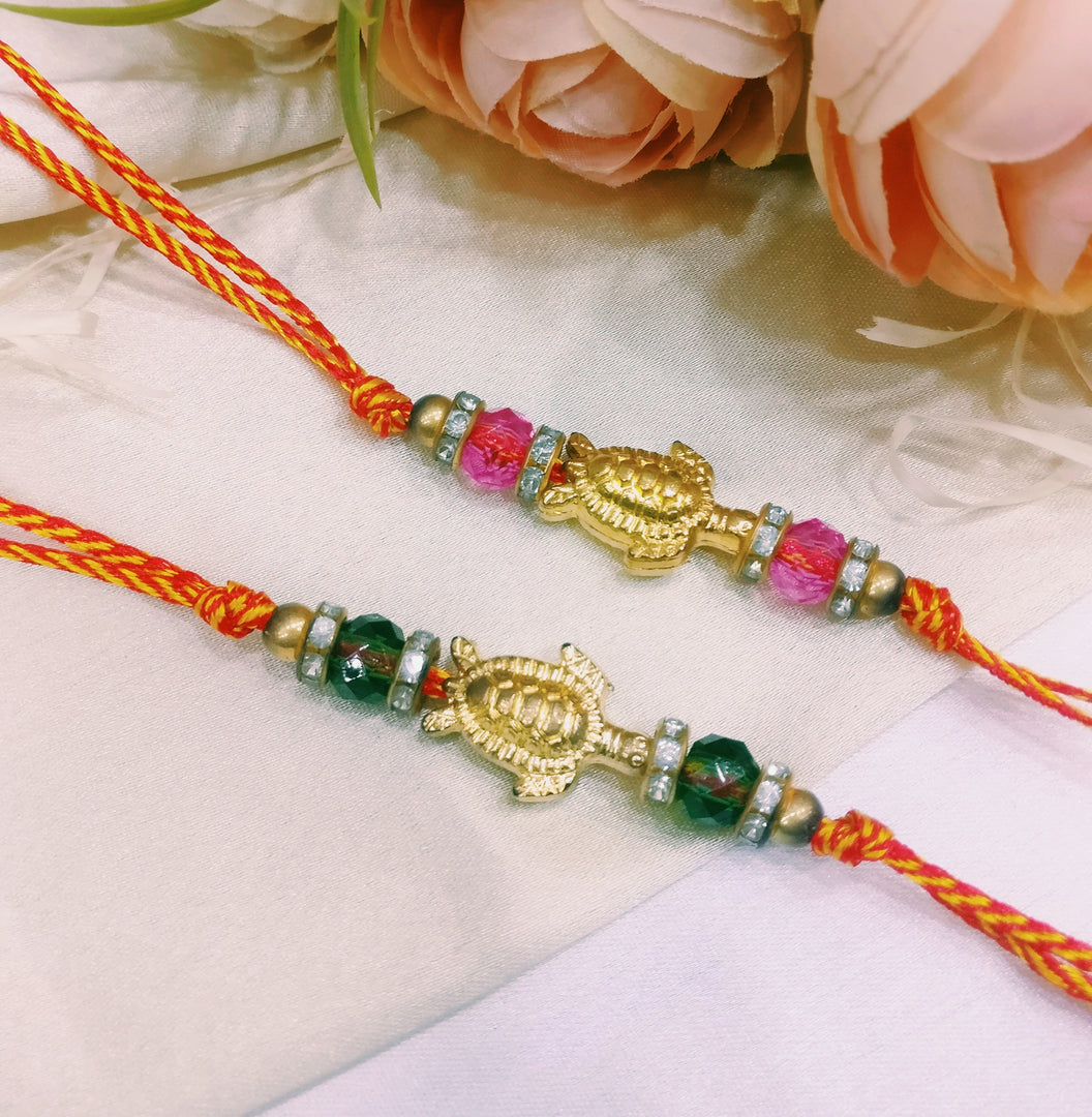 TORTOISE BEADS RAKHI