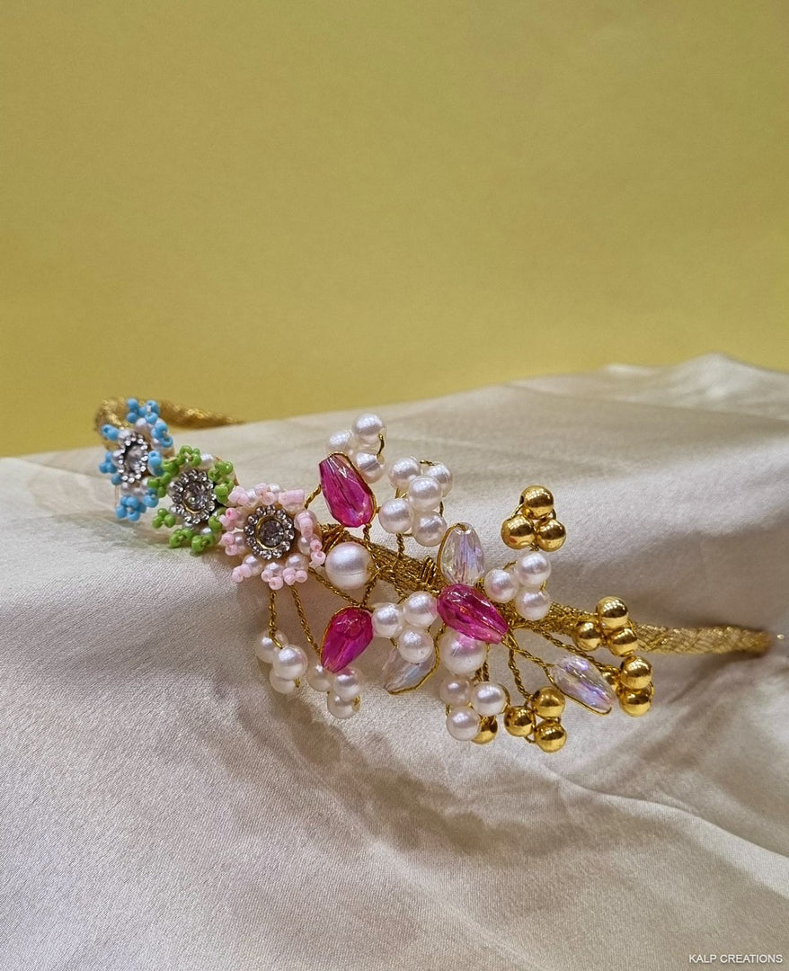 MULTICOLOR CRYSTAL HANDMADE HAIRBAND