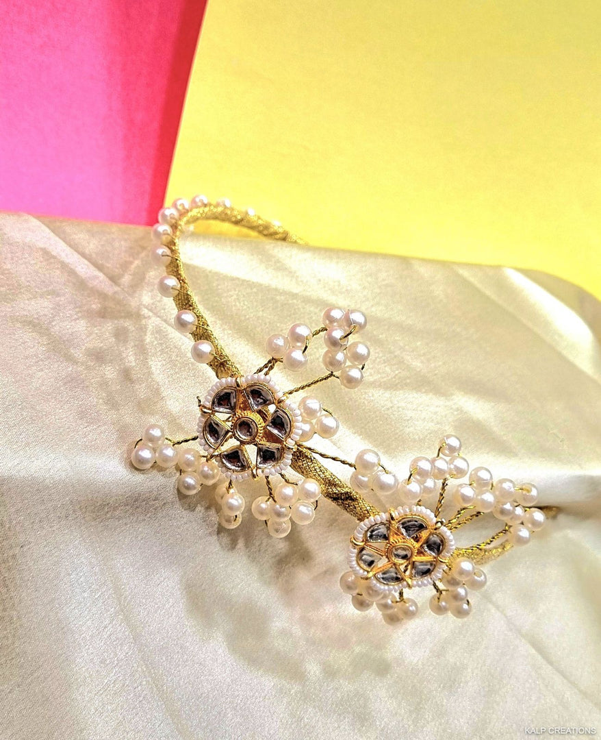 DOUBLE KUNDAN HANDMADE HAIRBAND