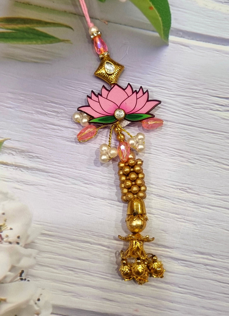 PINK LOTUS LUMBA RAKHI