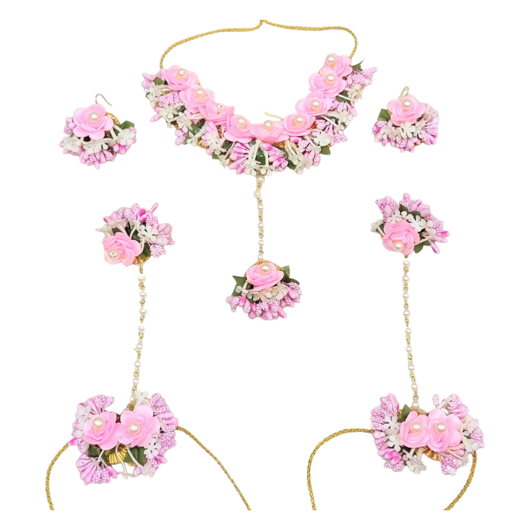 Floral Jewellery Necklace Set for Girls and Women