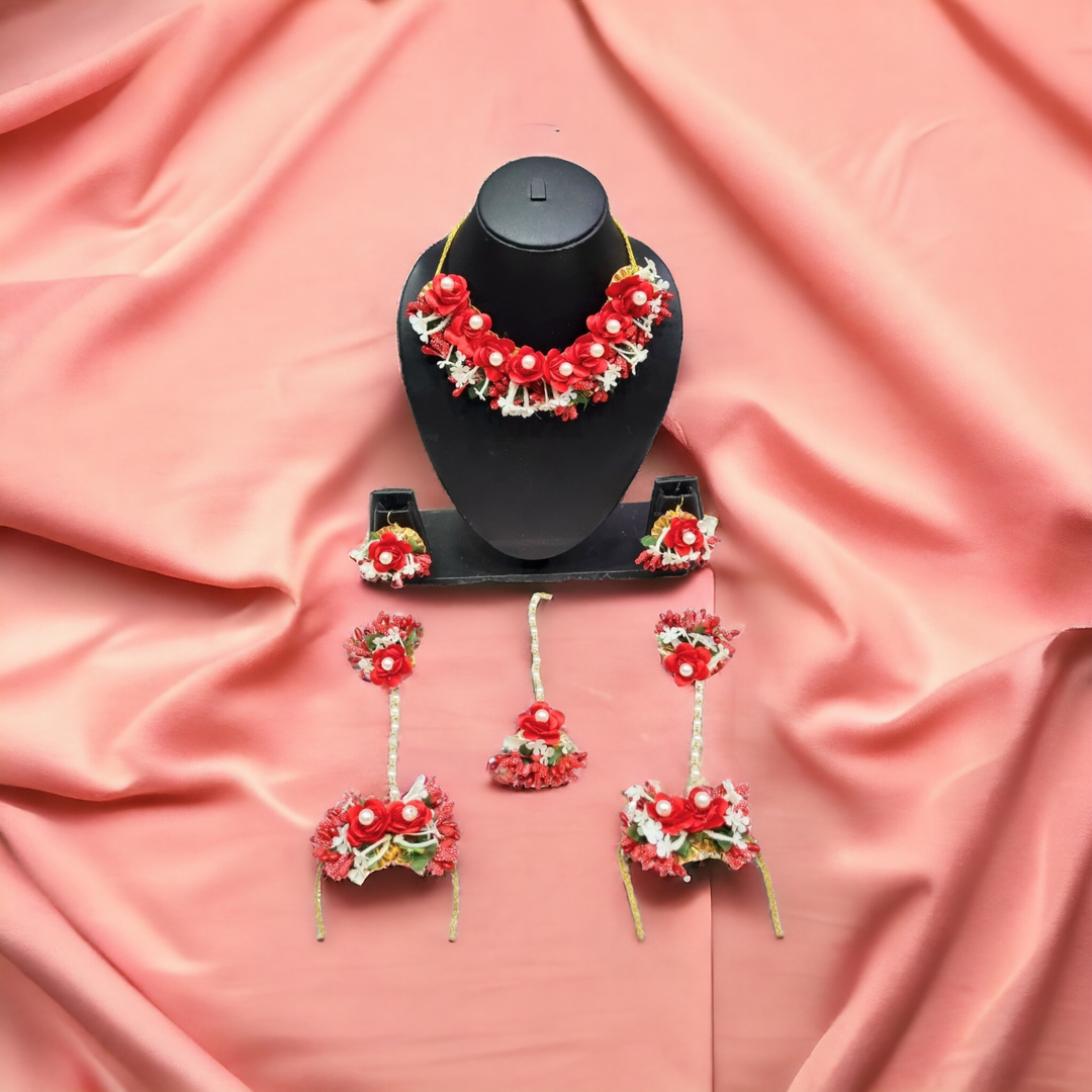 Floral Jewellery Necklace Set for Girls and Women