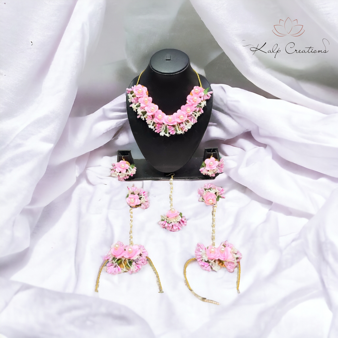 Floral Jewellery Necklace Set for Girls and Women