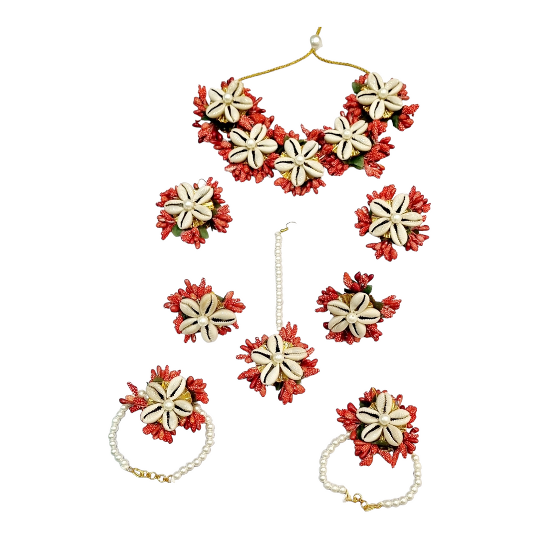 RED Shell Jewellery Sets for Womens