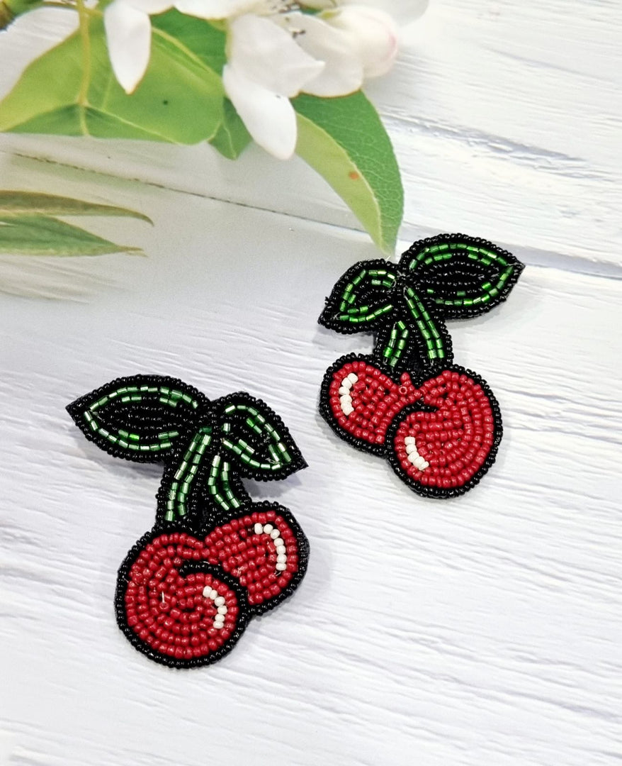 CHERRY HANDMADE EARRINGS