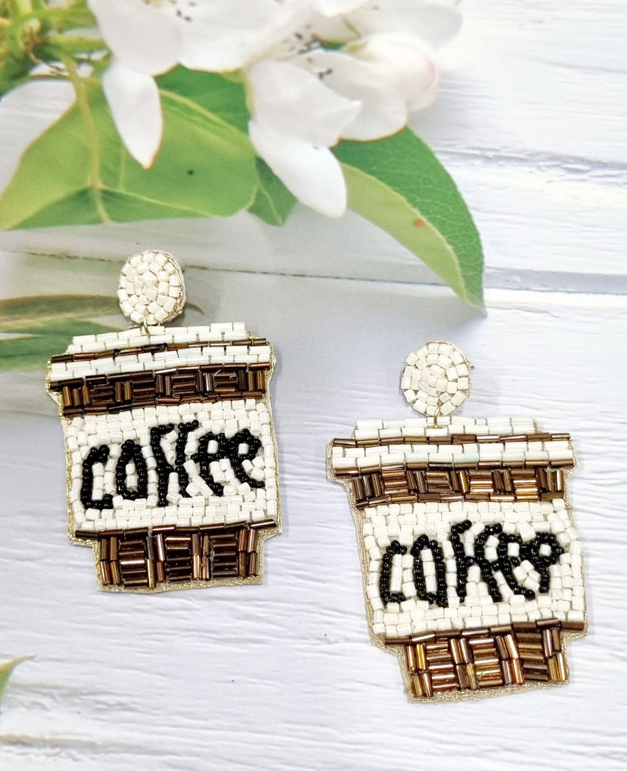 COFFEE EARRINGS