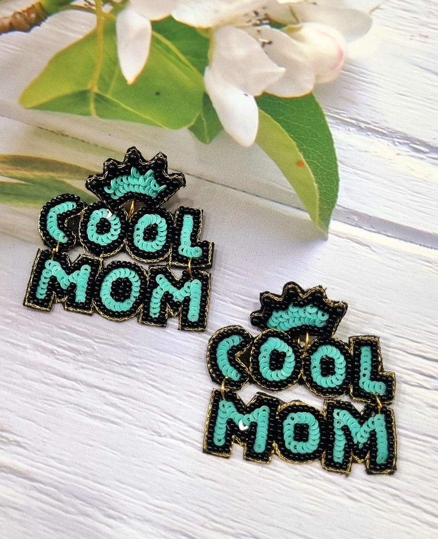 COOL MOM BEADED EARRINGS