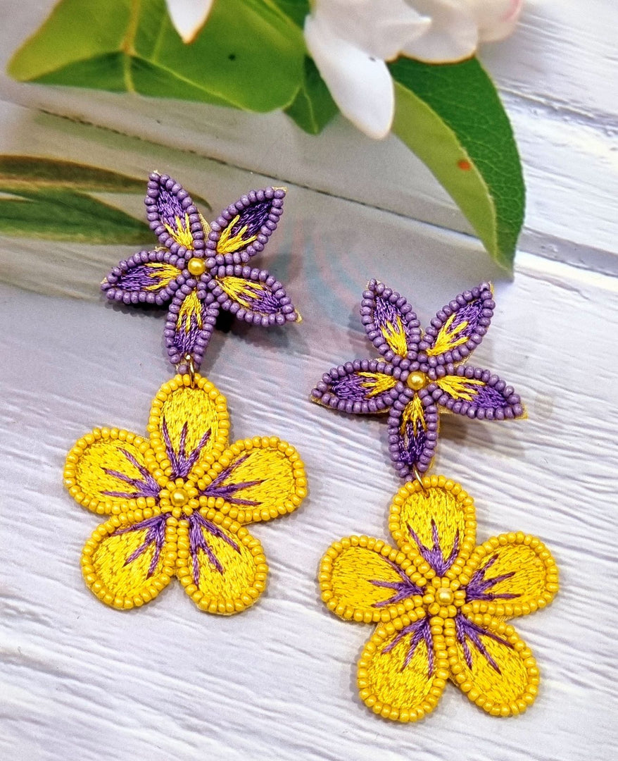 SUNSHINE LAVENDER EARRINGS