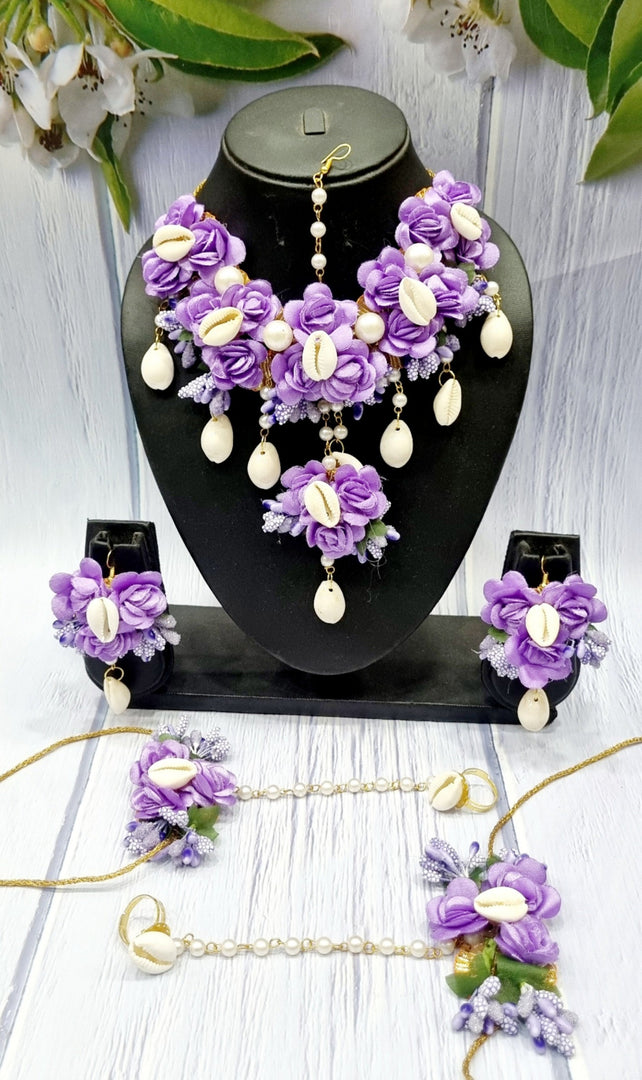 LAVENDER Shell Jewellery Sets for Womens SKU340