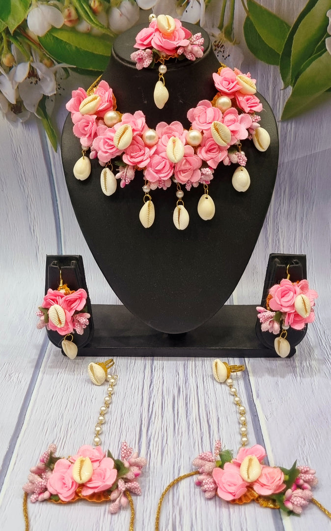 PINK Shell Jewellery Sets for Womens