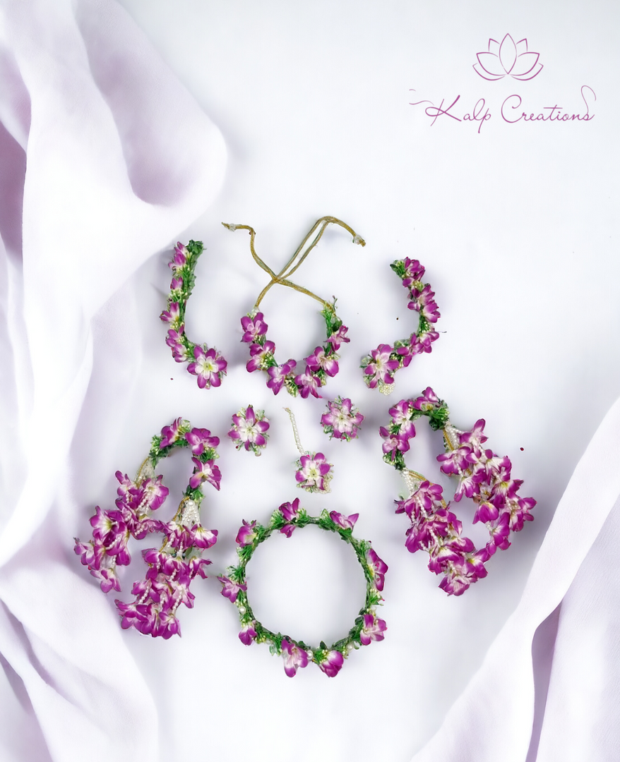 ORCHID Jewellery Sets for Womens Along with Long kalera