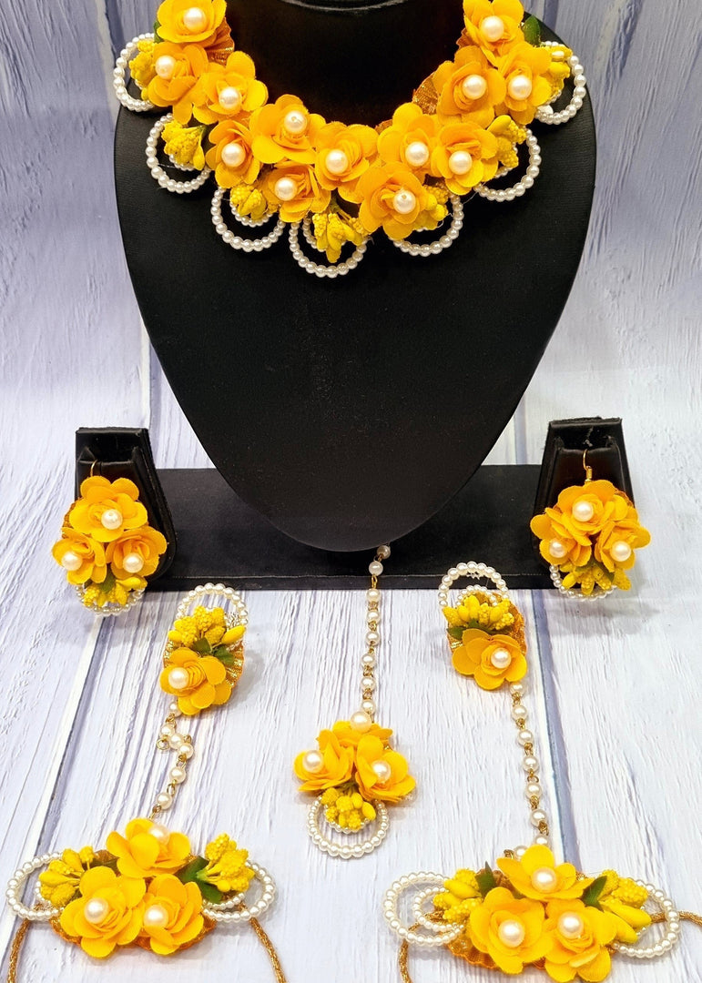 YELLOW HANDMADE Jewellery Sets for Womens SKU390