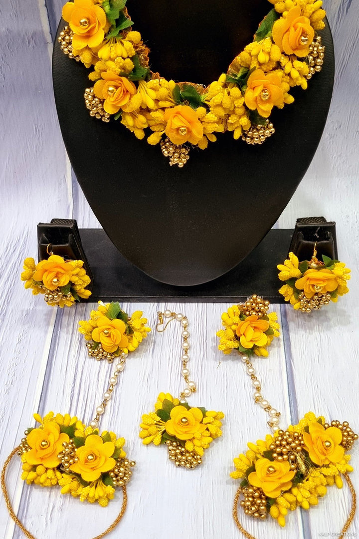 YELLOW HANDMADE Jewellery Sets for Womens SKU391