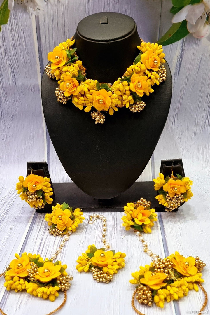 YELLOW HANDMADE Jewellery Sets for Womens SKU391