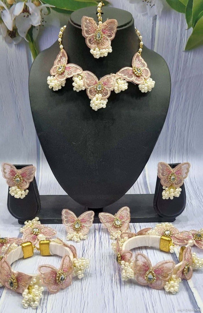 LIGHT CHOCKLATE BUTTERFLY Set for Haldi-Mehndi SKU437