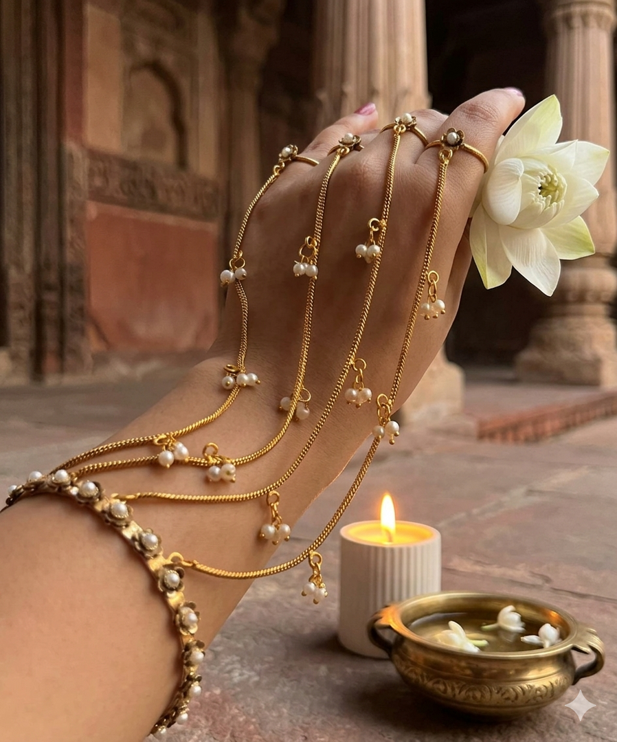 KASHMIRI PEARL FLOWER BANGLES  for Womens SKU600