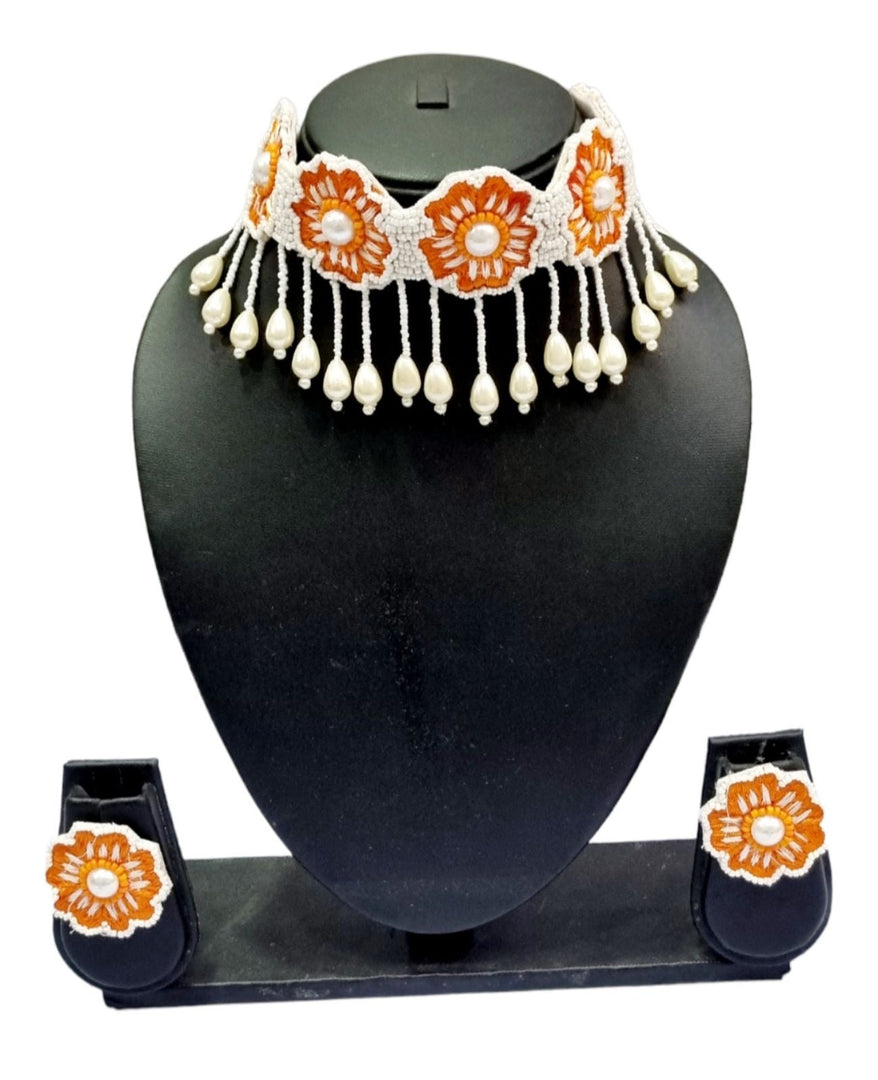 Floral Jewellery Necklace Set for Girls and Women